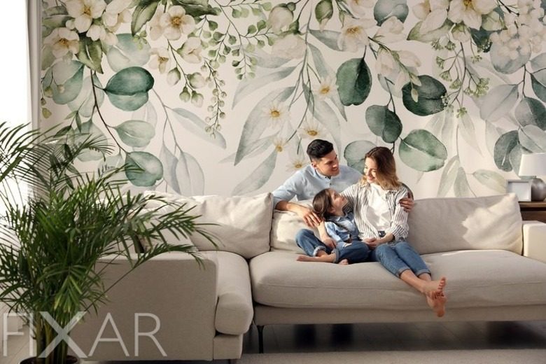 Die natur kommt ins haus furs wohnzimmer fototapeten fixar