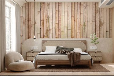 Verwenden-sie-eine-bambuswand-furs-schlafzimmer-fototapeten-fixar
