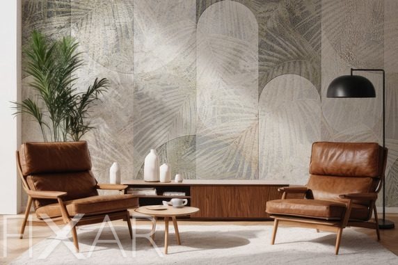 Blatt-und-lichtstruktur-furs-wohnzimmer-fototapeten-fixar
