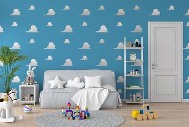 Ein-wolkenhimmel-zum-spielen-fur-kinder-fototapeten-fixar