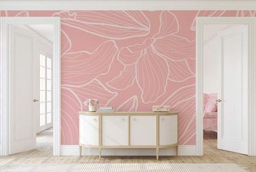 Rosa-eleganz-mit-modernem-twist-blumen-fototapeten-fixar