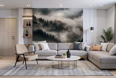Geheimnisvolle-berglandschaft-im-nebel-furs-wohnzimmer-fototapeten-fixar