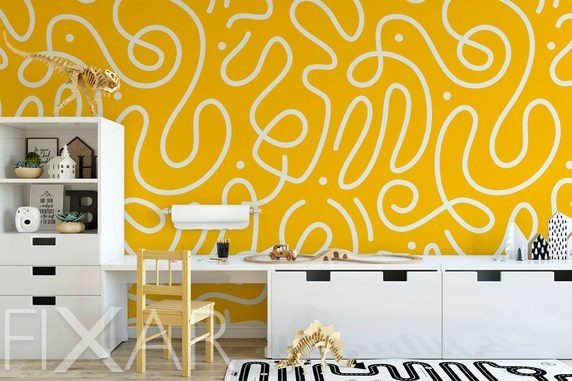 Die-ruhe-gruner-landschaften-abstrakte-fototapeten-fixar