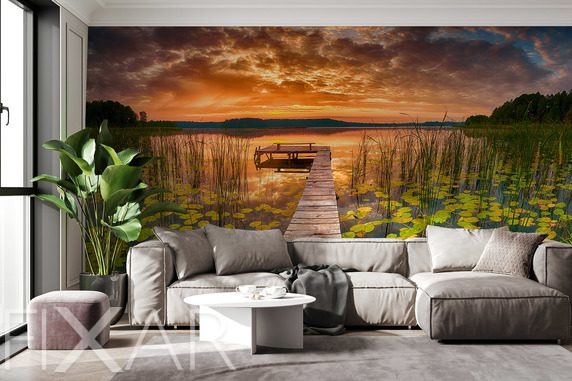 Minimalismus-mit-kunstlerischer-note-furs-wohnzimmer-fototapeten-fixar