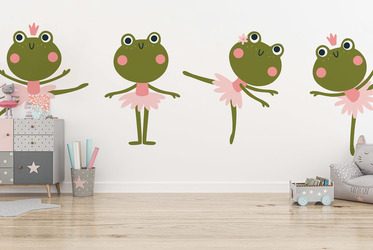 Frohliche-ballettfrosche-fur-kinder-fur-kinder-fototapeten-fixar