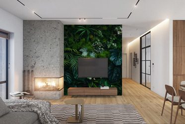 Tropische-wand-voller-exotischem-grun-furs-wohnzimmer-fototapeten-fixar