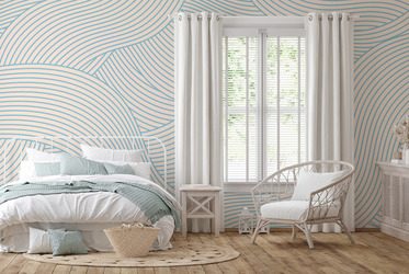 Geometrische-wellen-in-harmonischem-blau-furs-schlafzimmer-fototapeten-fixar