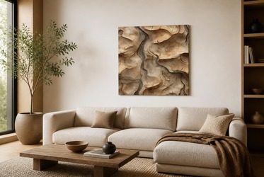 Rhythmisches-spiel-von-formen-und-holzstrukturen-furs-wohnzimmer-bilder-und-poster-fixar