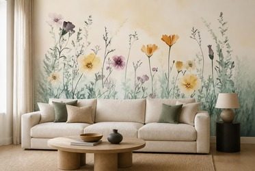 Stilvolle-harmonie-zarter-blumen-blumen-fototapeten-fixar