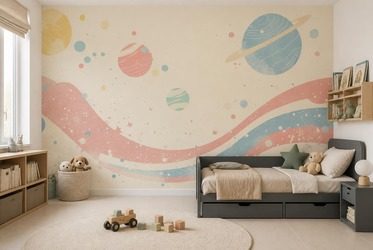 Pastellkontrast-mit-planetarischen-motiven-fur-kinder-fototapeten-fixar
