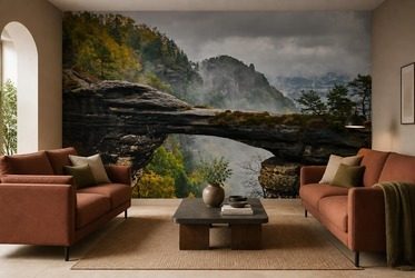 Bedrohlicher-himmel-uber-der-felsenbrucke-furs-wohnzimmer-fototapeten-fixar