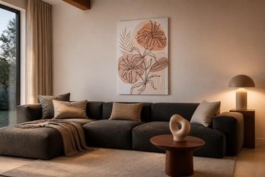 Zarte-verbindung-von-beige-und-koralle-auf-leinwand-furs-wohnzimmer-bilder-und-poster-fixar