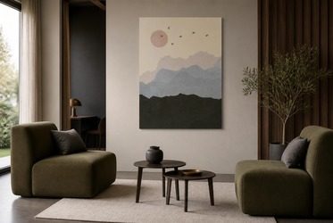 Kontrast-zarter-bergschichten-auf-leinwand-furs-wohnzimmer-bilder-und-poster-fixar