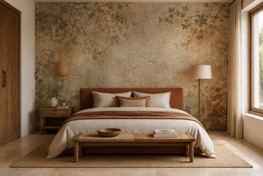 Rhythmische-anordnung-von-zweigen-in-naturlicher-farbgebung-furs-schlafzimmer-fototapeten-fixar