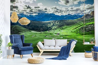 Panorama-mit-einem-malerischen-tal-in-den-bergen-landschaften-fototapeten-fixar